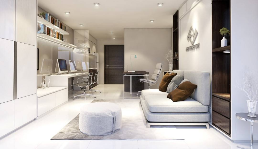 Nội thất của một căn hộ OT được thiết kế vô cùng sang trọng, hiện đại.