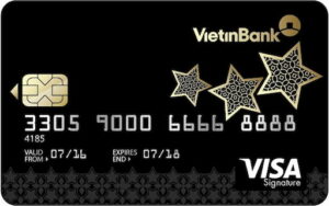 Thẻ VIP Premium của ngân hàng Vietinbank.