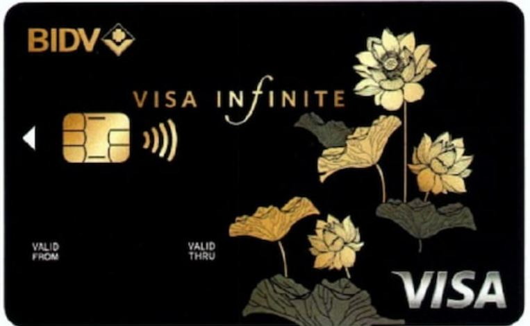 Thẻ VIP của ngân hàng BIDV.